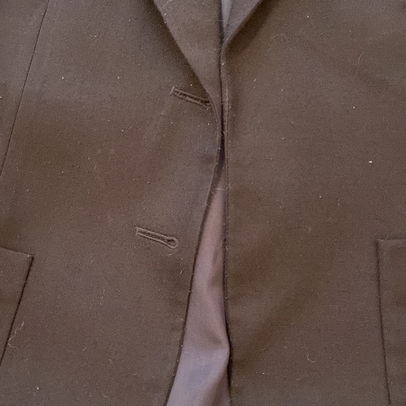 💙 J.Crew Factory Navy Blue Blazer Size 10 Wool/Polyester - Picture 2 of 6